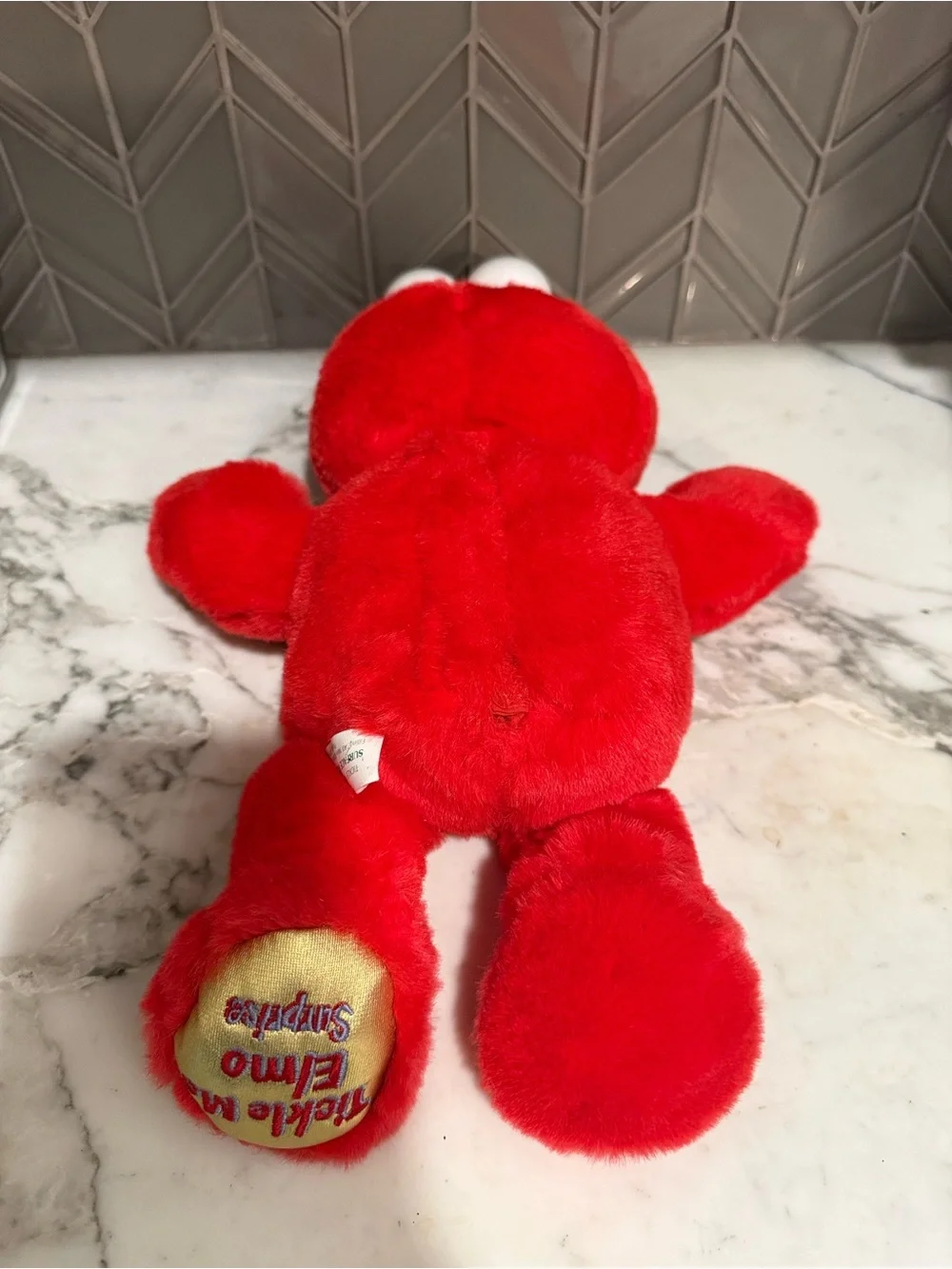 $14 ADD ON TICKLE ME ELMO Vintage‎ Sesame Street Tickle Elmo Suprise 2000 plush